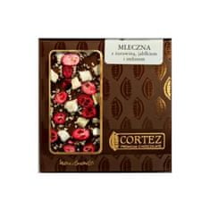 Cortez Mléčná čokoláda s brusinkami, jablky a zázvorem z polské čokoládovny Cortez 85g