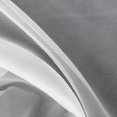 DESIGN 91 Hotová záclona s řasící páskou - Lucy bílá hladká, š. 1,4 mx d. 2,7 m