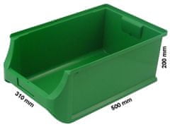 Profiplast Skladovací plastové úložný Box - ProfiPlus 5 | Zelená