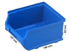 Profiplast Skladovací plastové úložný Box ProfiPlus 2B | Modrý