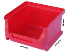 Profiplast Skladovací plastové úložný Box ProfiPlus 1 | Červené