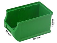 Profiplast Skladovací plastové úložný Box ProfiPlus 3 | Zelená