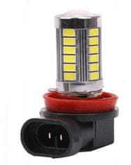 Rabel LED autožárovka H8 H11 33 smd 5630 DRL bílá s čočkou