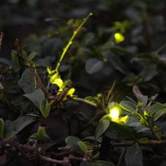 LUMILED 2x Solární zahradní svítidlo LED světelný řetěz 2,73cm Girlanda ORNIS s 7x dekorativní LED 3000K Teplá bílá