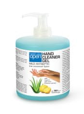 OPEN cosmetics Antiseptický gel na ruce aloe vera & citrón 500 ml