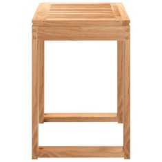 Greatstore Koupelnová stolička 40 x 30 x 46 cm masivní ořechové dřevo