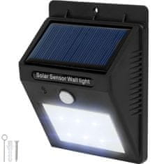 tectake 4 Venkovní nástěnná svítidla LED integrovaný solární panel a detektor pohybu