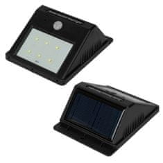 tectake 4 Venkovní nástěnná svítidla LED integrovaný solární panel a detektor pohybu