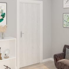shumee Samolepící tapety na dveře 4 ks bílé dřevo 210 x 90 cm PVC