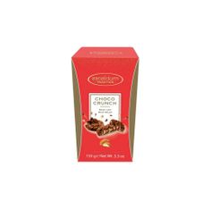 Excelcium Tradition Belgická mléčná čokoláda Crunch s praženými mandlemi "Choco Crunch Red | Mléčná čokoláda s kukuřičnými lupínky a mandlemi" 150g Excelcium Tradition