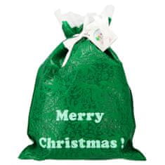 Chomik Vánoční dárková taška zelená "Merry Christmas" 30x45 cm