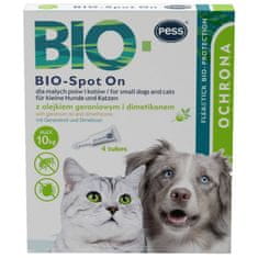 PESS Bio-spot Antiparazitní pipeta péče a ochrana pro malé psy a kočky