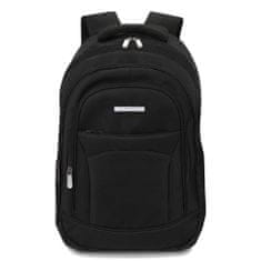 ZAGATTO Pánský batoh černý velký sportovní, batoh na notebook 17", dvoukomorový školní batoh,objemný pojme formát A4,rukojeť a nastavitelné ramenní popruhy, objem 38 L, nepromokavý pevný batoh, 48x40x20/ZG700