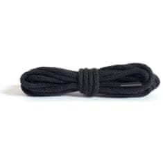 Kaps Tenké kulaté černé bavlněné tkaničky do bot délka 75 cm