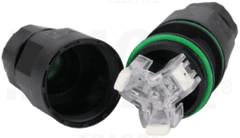 Tracon Electric Kabelová spojka vodotěsná 3x1mm - 3x2,5mm IP68 16A 250V CST25F Tracon electric