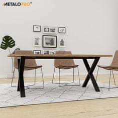 MetaloPro Belaga kovové nohy ke stolu se středovou tyčí černé,120 cm