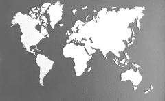 Lase it Akrylátová nástěnná mapa světa Rozměr: L - 200 * 120 cm
