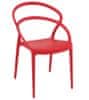 Siesta Exclusive Jídelní židle PIA červená
