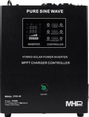 MHpower MHPower záložní zdroj MHPower MSKD-2100-48, UPS, 2100W, čistý sinus, 48V, solární regulátor MPPT