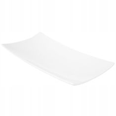 DAJAR Porcelánový obdélníkový talíř bílý 26,5 x 12,5 cm