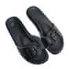 zdravotní pantofle hladké FUSBET-jednopáskové (1pF) černé velikost 37