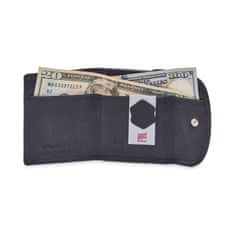 Gregorio Černá kožená mini peněženka