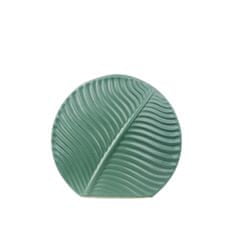 by Vivi. Keramická váza se vzorem listů Leaf green - M, zelená