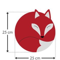 Leschi Hřejivý polštář na břicho a záda ve tvaru lišky, červený