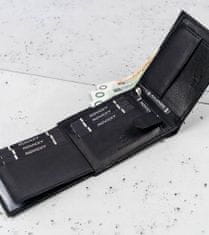 RONALDO Klasická, horizontální pánská kožená peněženka bez zapínání