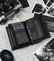 RONALDO Pánská kožená peněženka střední velikosti