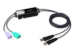 Aten 2-Portový USB Bezokrajový kabelový KVM přepínač