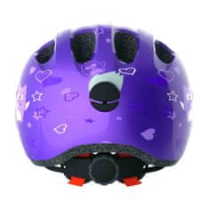 Abus Dětská cyklistická přilba Smiley 2.0 - barva Purple Star, velikost M (50 - 55 cm)