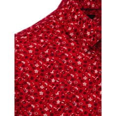 Dstreet Pánská košile X01 červená dx2410 M