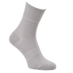 Zdravé Ponožky jemné jednobarevné zdravotní bavlněné ponožky 92003 3-pack, světle šedá, 35-38