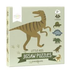 A LITTLE LOVELY CO. Puzzle Dinosaurs pro nejmenší děti