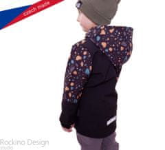 ROCKINO Softshellová dětská bunda vel. 110,116,122 vzor 8808 - kameny, velikost 116