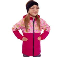 ROCKINO Softshellová dětská bunda vel. 110,116,122 vzor 8799 - růžová, velikost 116