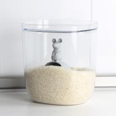 Qualy Design Zásobník na rýži s lopatkou Lucky Mouse 10326, 3,5L