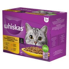 Whiskas kapsičky drůbeží výběr ve šťávě pro dospělé kočky 48x 85g
